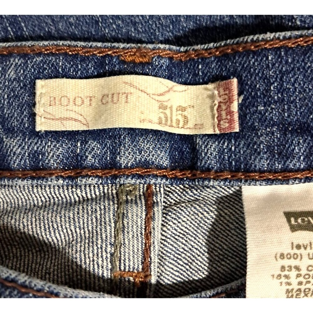 Y2K Levis 515 Bootcut Jeans Womens Size 4 M Medium Wash Denim - Picture 2 of 13